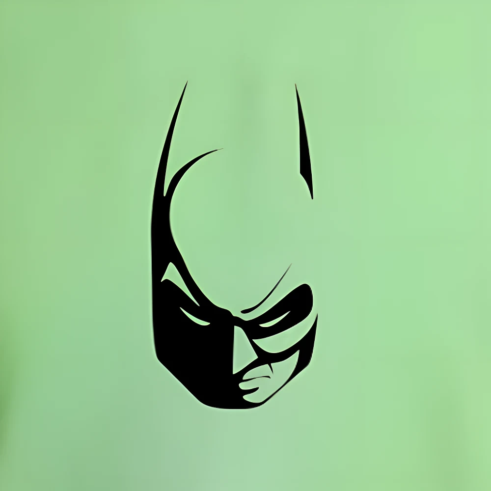 Green Bat Mask Graphics T-Shirt For Men | Round Neck T-Shirt - Image 2