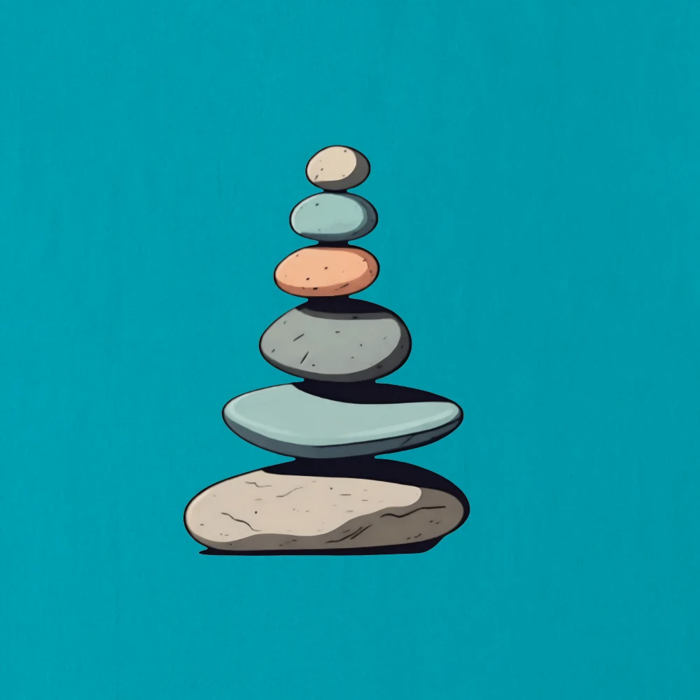 Sea Green Pebbles Graphic T-Shirt For Men | Round Neck T-Shirt - Image 2